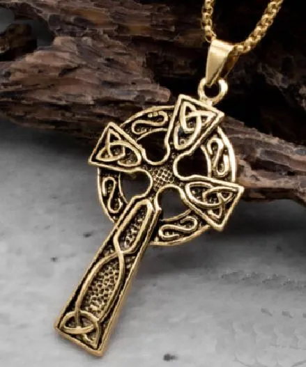N1249 Gold Cross Pendant Necklace alice Necklaces