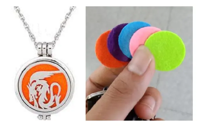 N413 Silver Dragon Essential Oil Necklace with FREE Earrings PLUS 5 Different Color Pads polly Necklaces N413 Silver Dragon Essential Oil Necklace with FREE Earrings PLUS 5 Different Color Pads polly Necklaces