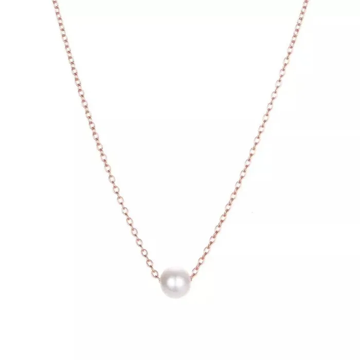 Necklaces 14K GoldFilled Dainty Pearl Choker Necklace Jewelvers Necklaces 14K GoldFilled Dainty Pearl Choker Necklace Jewelvers