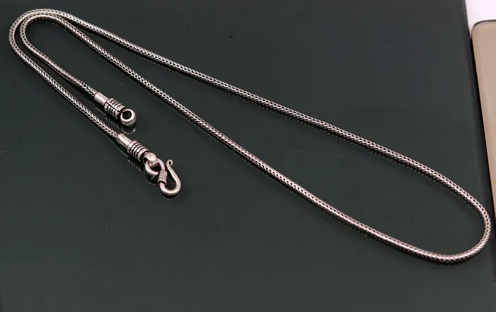 Necklaces 18 to 24 2mm 925 sterling silver vintage style wheat chain necklace screw chain pendant chain for pendant customized necklace jewelry ch70 TRIBAL ORNAMENTS