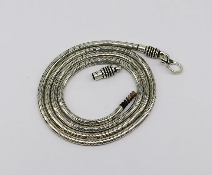 Necklaces 4 mm 16 to 28 long screw chain 925 sterling silver handmade snake chain pendant chain necklace chain oxidized silver trendy chain ch105 TRIBAL ORNAMENTS Necklaces 4 mm 16 to 28 long screw chain 925 sterling silver handmade snake chain pendant chain necklace chain oxidized silver trendy chain ch105 TRIBAL ORNAMENTS