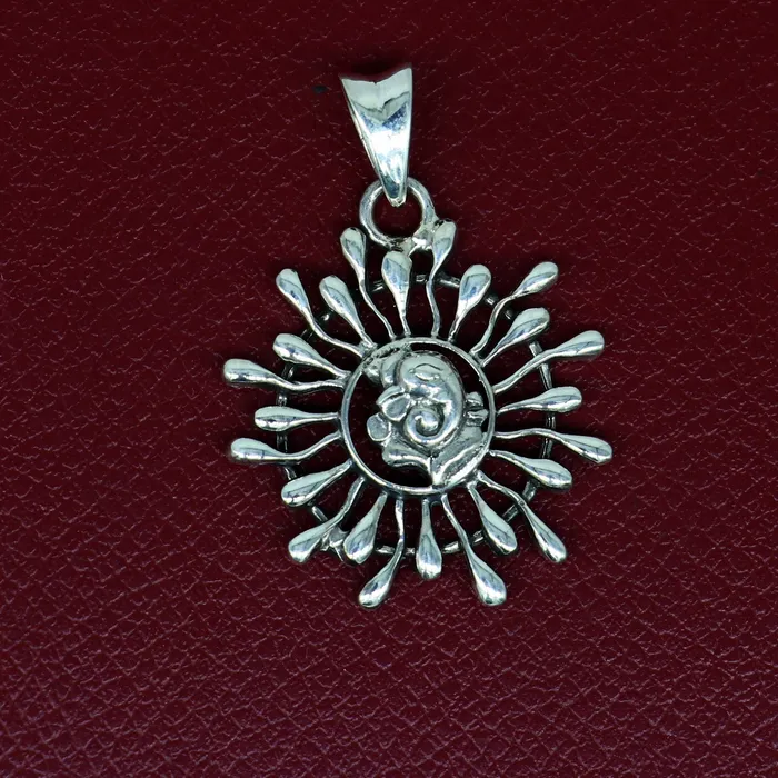 Necklaces 925 sterling silver handmade idol Ganesha floral pendant amazing stylish unisex pendant locket personalized jewelry tribal jewelry ssp476 TRIBAL ORNAMENTS Necklaces 925 sterling silver handmade idol Ganesha floral pendant amazing stylish unisex pendant locket personalized jewelry tribal jewelry ssp476 TRIBAL ORNAMENTS