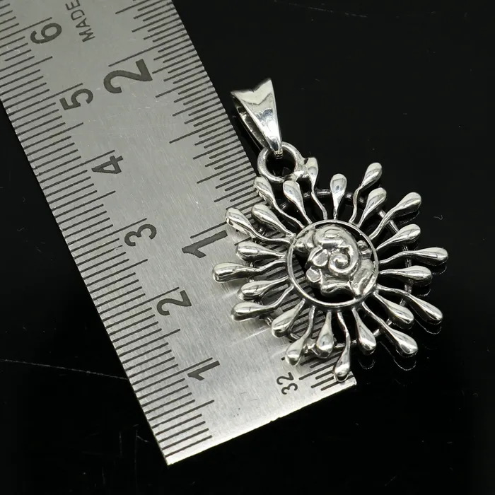 Necklaces 925 sterling silver handmade idol Ganesha floral pendant amazing stylish unisex pendant locket personalized jewelry tribal jewelry ssp476 TRIBAL ORNAMENTS