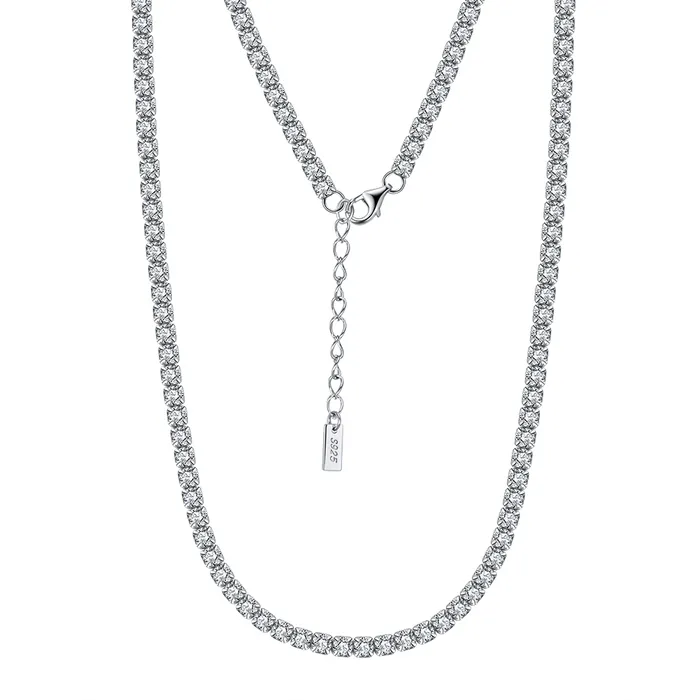 Necklaces 925 Sterling Silver Tennis Necklace For Women Diamant Necklace Jewelvers Necklaces 925 Sterling Silver Tennis Necklace For Women Diamant Necklace Jewelvers