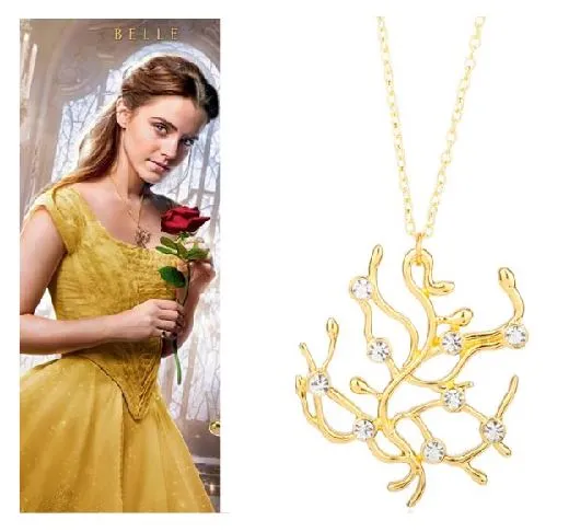 Necklaces alice N218 Gold Rhinestone Art Deco Necklace with FREE EARRINGS