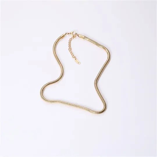 Necklaces Jewelvers 18K GoldFilled 4mm Snake Chain Necklace Necklaces Jewelvers 18K GoldFilled 4mm Snake Chain Necklace
