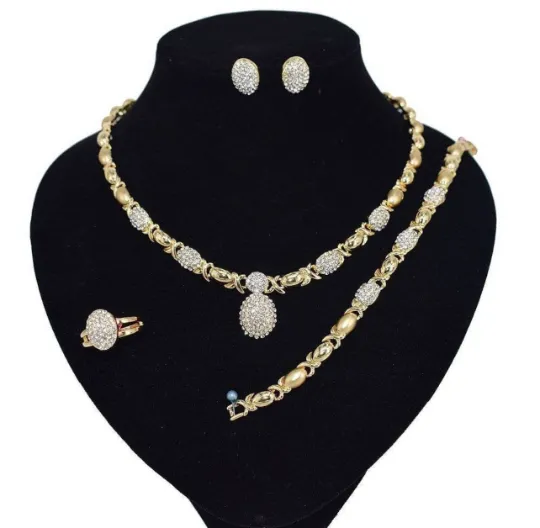 Necklaces Jewelvers Hugs Kisses Xo Necklace Set