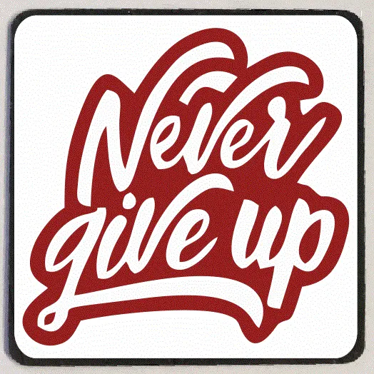 Necklaces M199 Never Give Up Refrigerator Magnet Iris Fashion Jewelry