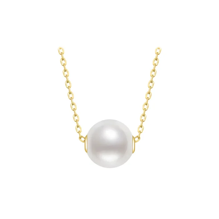 Necklaces Pearly Lustre 18K Solid Gold Interchangeable Freshwater Pearl Necklace KN00044 Possibilities Necklaces Pearly Lustre 18K Solid Gold Interchangeable Freshwater Pearl Necklace KN00044 Possibilities