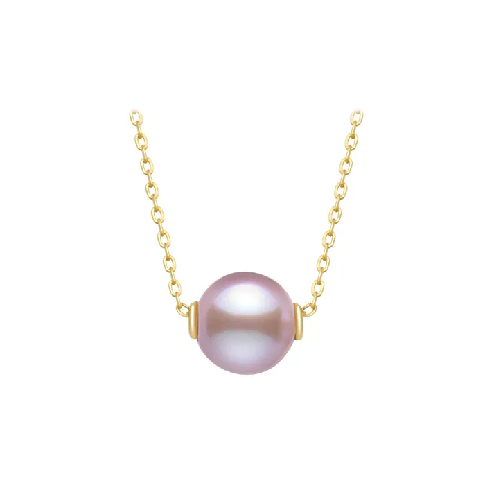 Necklaces Pearly Lustre 18K Solid Gold Interchangeable Freshwater Pearl Necklace KN00044 Possibilities