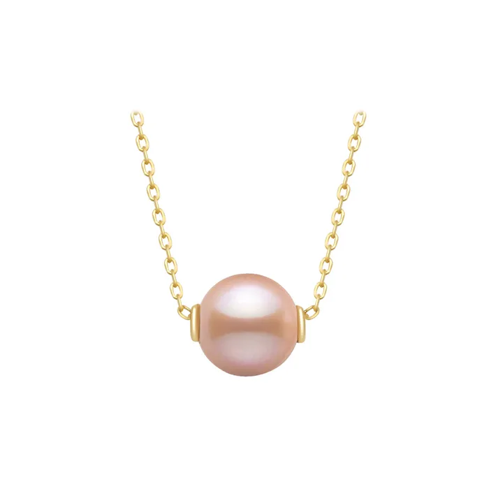 Necklaces Pearly Lustre 18K Solid Gold Interchangeable Freshwater Pearl Necklace KN00044 Possibilities