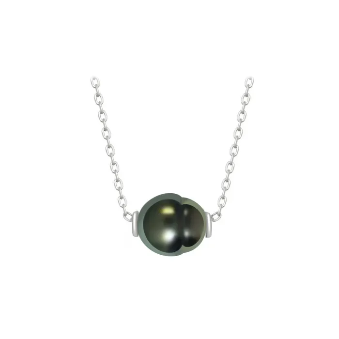 Necklaces Pearly Lustre Sterling Silver Interchangeable Tahitian Baroque Pearl Necklace WN00498 Possibilities Necklaces Pearly Lustre Sterling Silver Interchangeable Tahitian Baroque Pearl Necklace WN00498 Possibilities