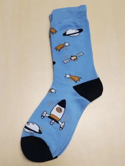 Necklaces SF986 Light Blue Outer Space Socks POLLY