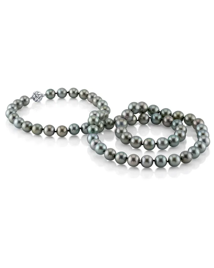 Necklaces spt Green Tahitian Opera Length Pearl Necklace 120130mm AAAA Quality Necklaces spt Green Tahitian Opera Length Pearl Necklace 120130mm AAAA Quality
