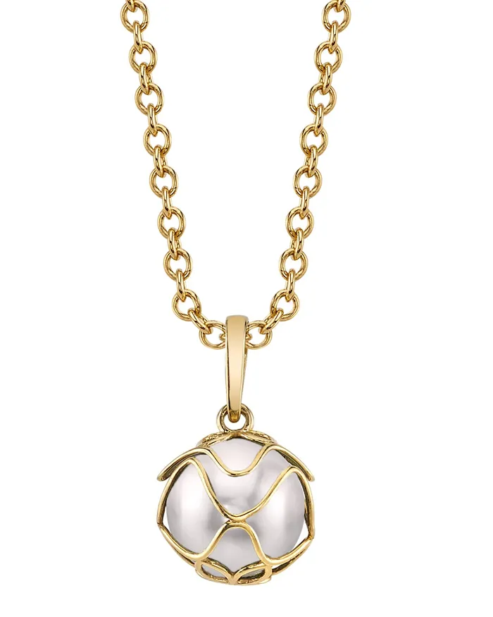 Necklaces spt Japanese Akoya Pearl Cora Pendant