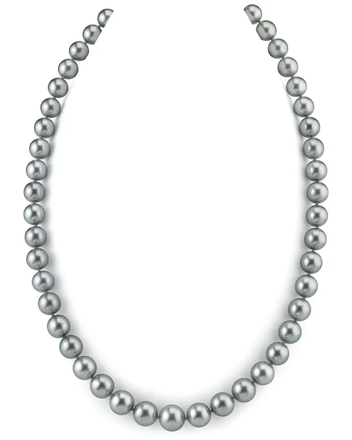 Necklaces spt Silver Tahitian True Round Pearl Necklace 90110mm AAAA Quality Necklaces spt Silver Tahitian True Round Pearl Necklace 90110mm AAAA Quality