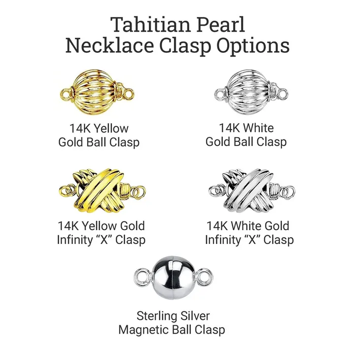 Necklaces spt Silver Tahitian True Round Pearl Necklace 90110mm AAAA Quality
