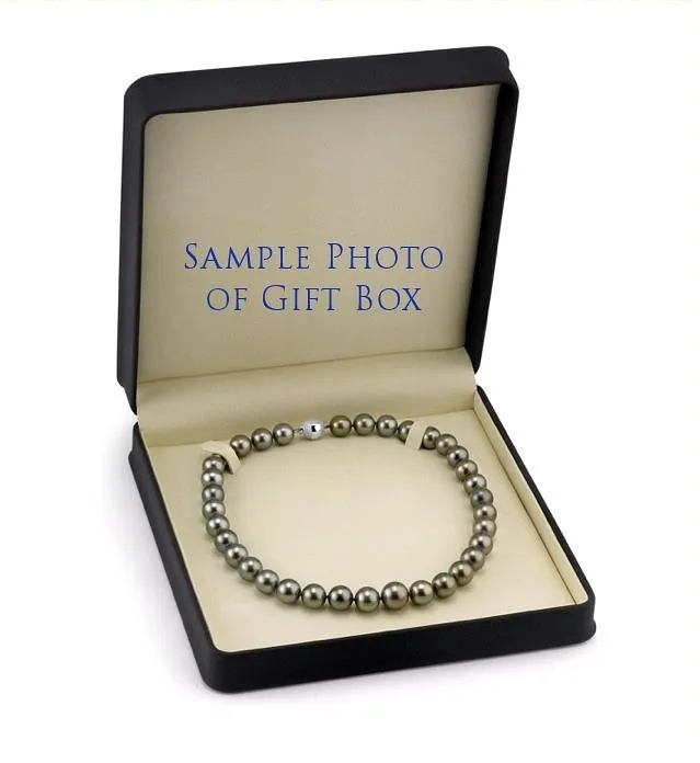 Necklaces spt Silver Tahitian True Round Pearl Necklace 90110mm AAAA Quality
