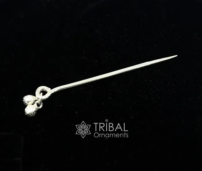 Necklaces TRIBAL ORNAMENTS 3 inches long handmade solid 925 sterling silver eyeliner stick kajal sticks surma stick fabulous brides vintage style gift su1062