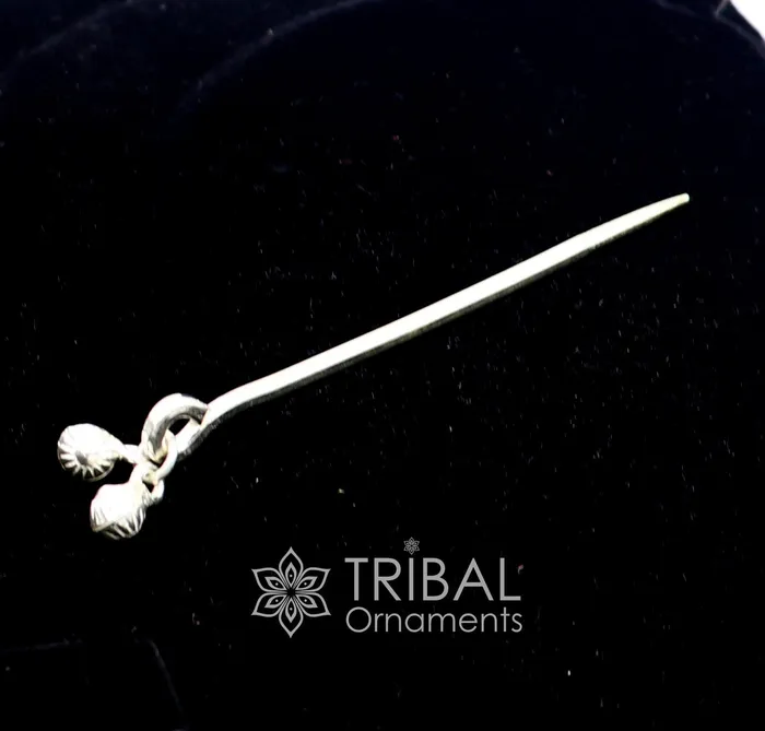 Necklaces TRIBAL ORNAMENTS 3 inches long handmade solid 925 sterling silver eyeliner stick kajal sticks surma stick fabulous brides vintage style gift su1062