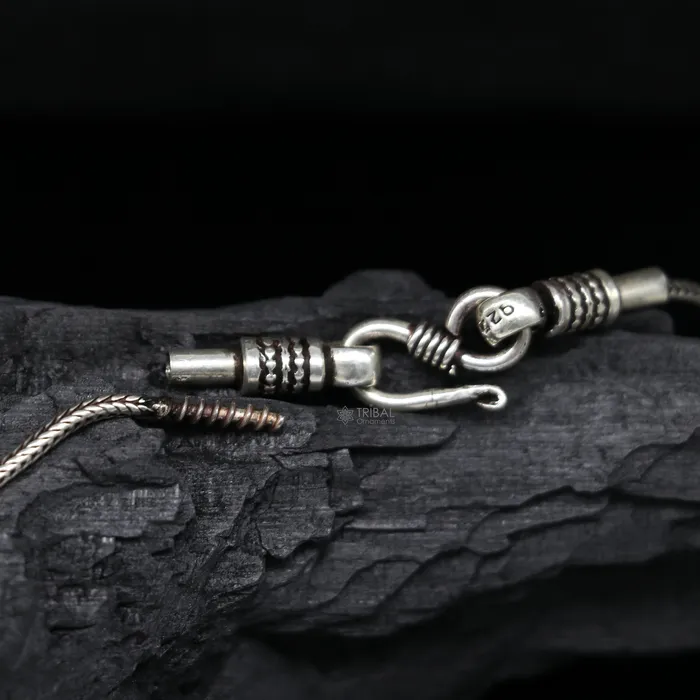 Necklaces TRIBAL ORNAMENTS 925 pure silver ANCHOR pendant best gifting pendant wheat chain necklace locket best gifting delicate unisex jewelry NSP738