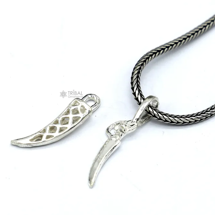 Necklaces TRIBAL ORNAMENTS 925 sterling silver handmade small sword knife or dagger style pendant amazing designer pendant unisex divine jewelry nsp783 Necklaces TRIBAL ORNAMENTS 925 sterling silver handmade small sword knife or dagger style pendant amazing designer pendant unisex divine jewelry nsp783
