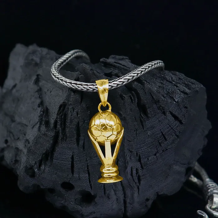 Necklaces TRIBAL ORNAMENTS 925 sterling silver unique design FIFA TROPHY pendant wheat chain necklace locket best gifting jewelry Nsp720 Necklaces TRIBAL ORNAMENTS 925 sterling silver unique design FIFA TROPHY pendant wheat chain necklace locket best gifting jewelry Nsp720