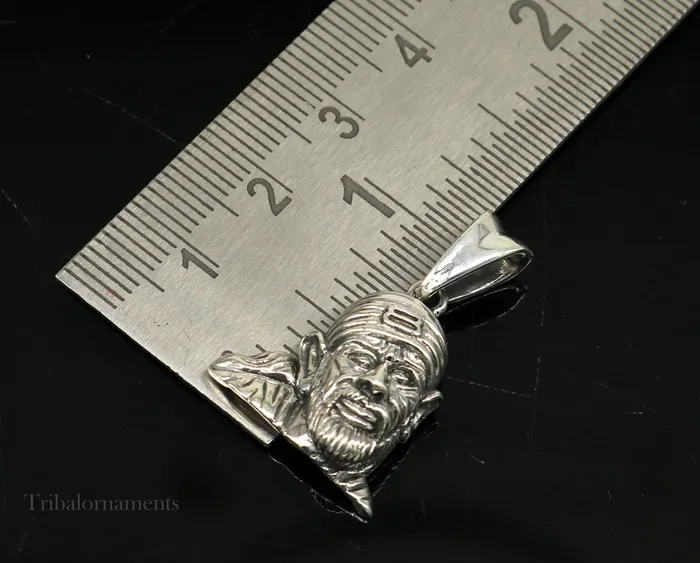 Necklaces TRIBAL ORNAMENTS Idol Sai Baba pendant 925 sterling silver handmade amazing stylish unisex pendant locket personalized jewelry tribal jewelry ssp901