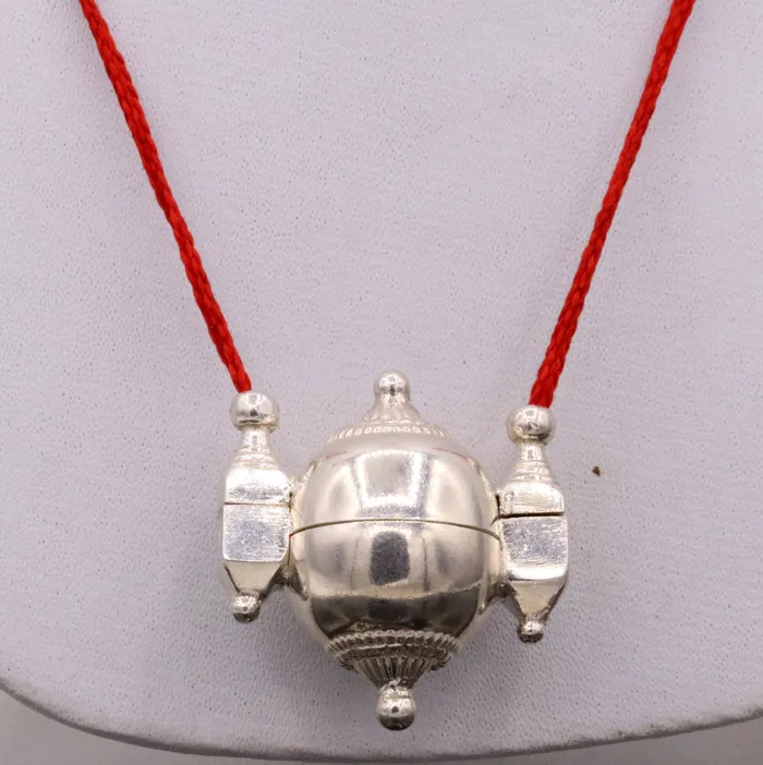Necklaces Vintage ethnic Traditional silver shiva lingam box amulet pendant handmade mantra box prayer box tribal jewelry sa04 TRIBAL ORNAMENTS