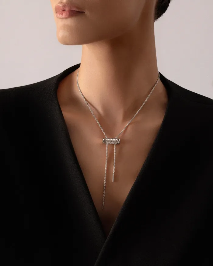Nouvel Heritage Latch Pendant in White Gold Necklaces Nouvel Heritage Latch Pendant in White Gold Necklaces