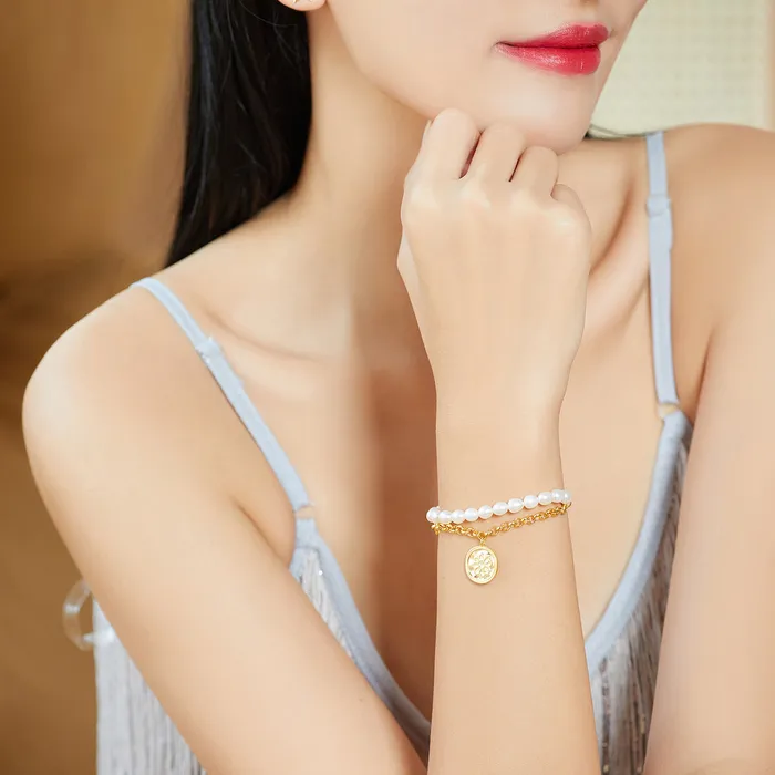 Pearly Lustre Asian Civilisations Museum Freshwater Pearl Bracelet WB00090 New Yorker Collection Bracelets