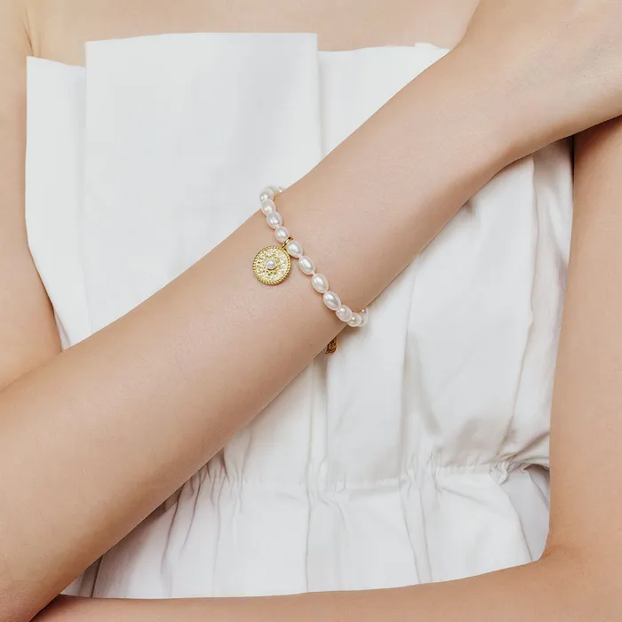 Pearly Lustre Bracelets Asian Civilisations Museum Freshwater Pearl Bracelet WB00239 New Yorker Collection