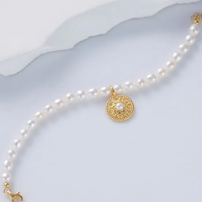Pearly Lustre Bracelets Asian Civilisations Museum Freshwater Pearl Bracelet WB00239 New Yorker Collection