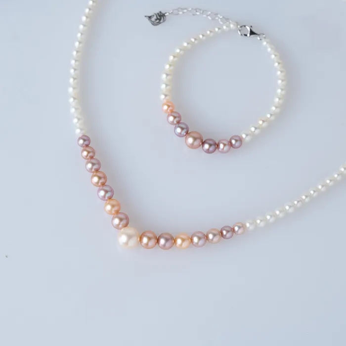 Pearly Lustre Bracelets Top Grade Multicolor Freshwater Pearl Bracelet WB00270 HARMONY