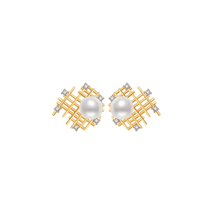 Pearly Lustre Earrings New Yorker Freshwater Pearl Earrings WE00199