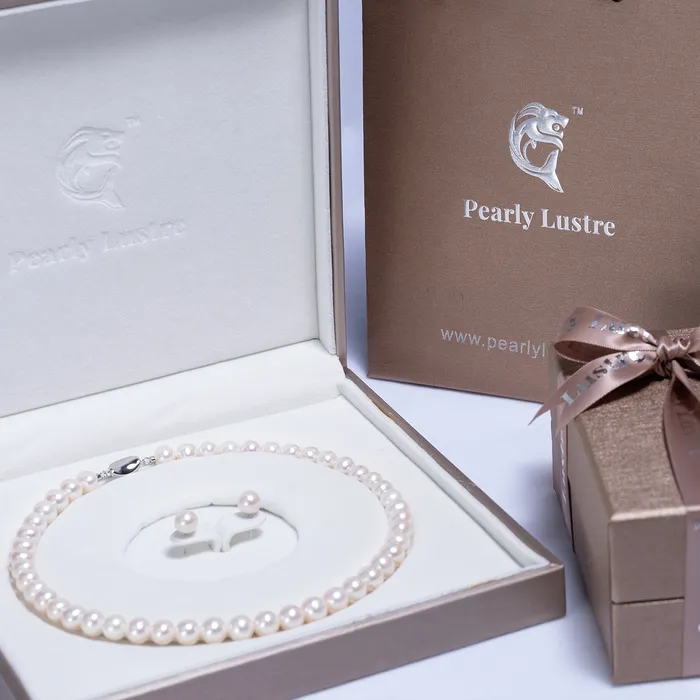Pearly Lustre Elegent White Freshwater Pearl Necklace WN00094 Necklaces