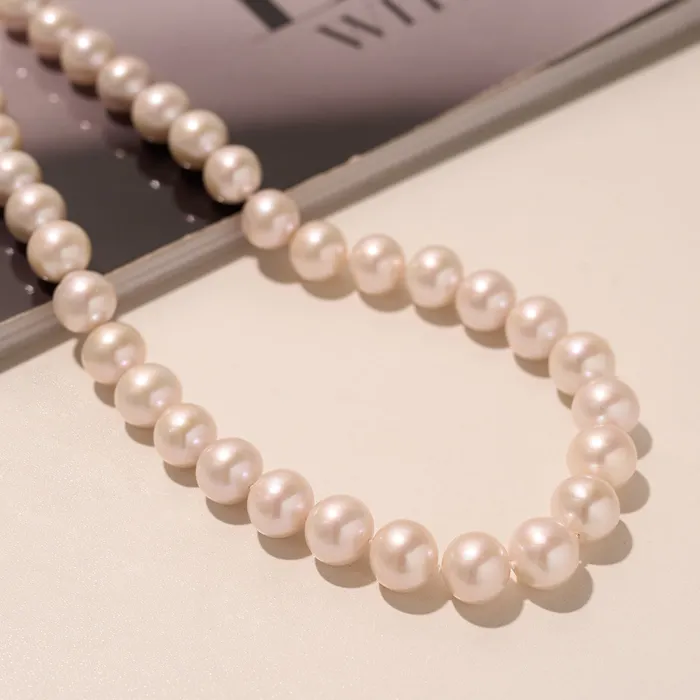 Pearly Lustre Elegent White Freshwater Pearl Necklace WN00094 Necklaces