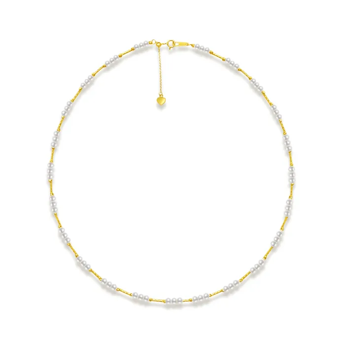 Pearly Lustre Necklaces 18K Solid Gold Top Grading Freshwater Pearl Necklace KN00142 Pearly Lustre Necklaces 18K Solid Gold Top Grading Freshwater Pearl Necklace KN00142