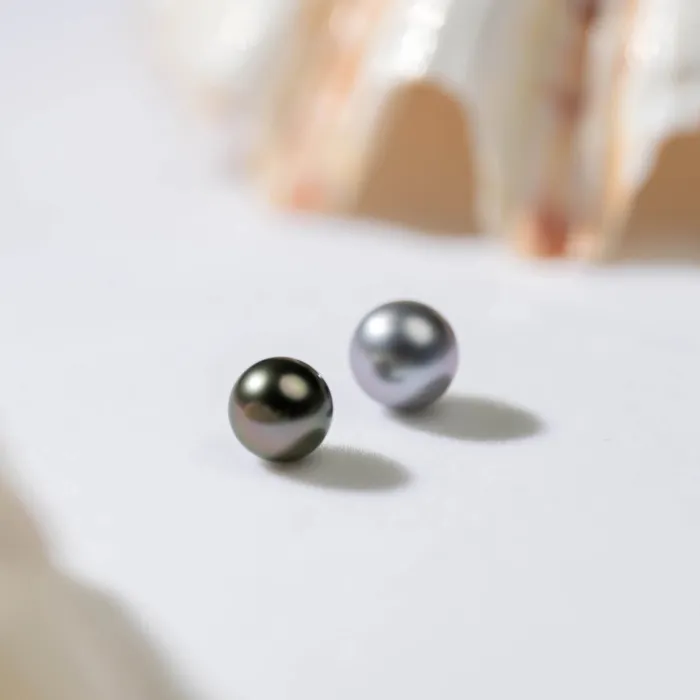 Pearly Lustre Rings Top Grade Round Tahitian Pearls WA00006