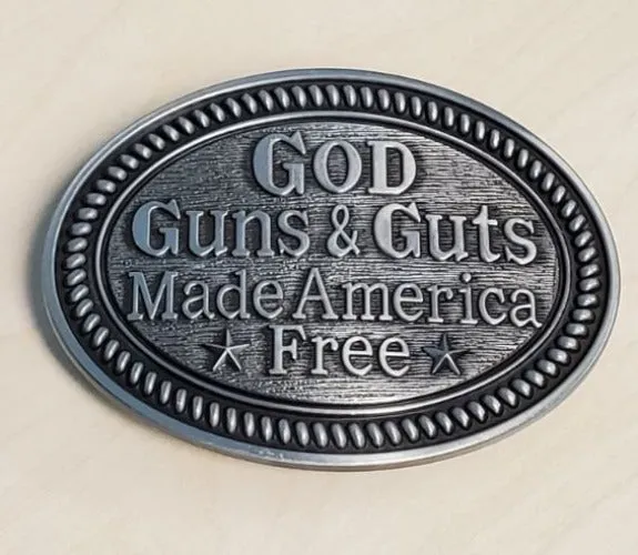 POLLY Earrings BU89 God Guns Guts Belt Buckle
