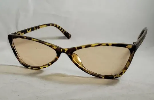 POLLY Earrings S121 Leopard Print Frame Fashion Sunglasses