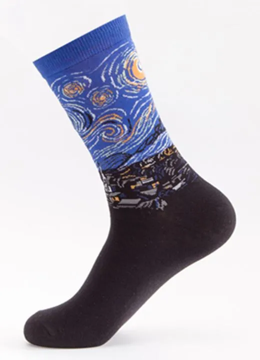 POLLY Earrings SF36 Starry Night Crew Socks