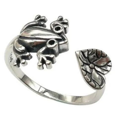 POLLY Rings AR23 Frog Lily Pad Adjustable Ring