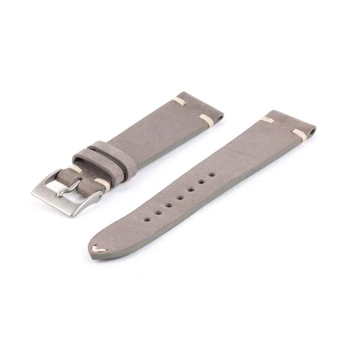 PreOwned 18 mm Gray Leather Watch Strap STORE 5a Watches