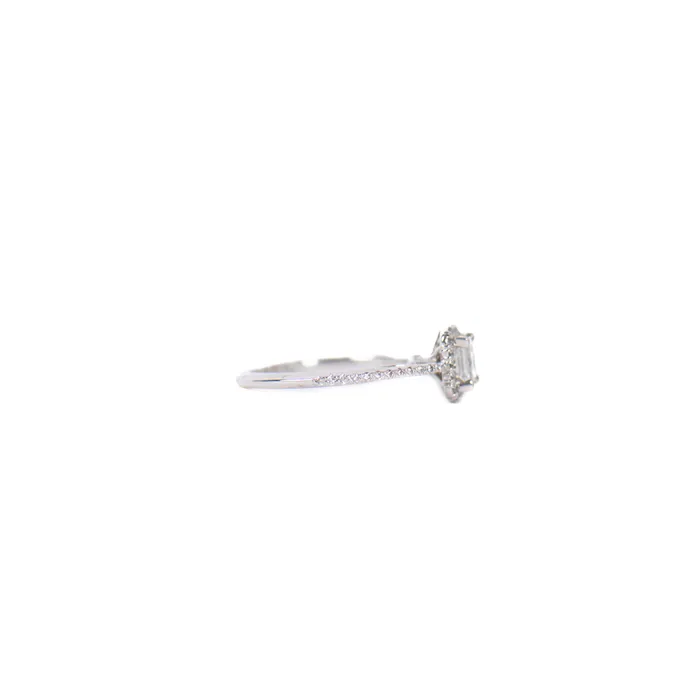 PreOwned Princess Cut Halo Engagement Ring STORE 5a Rings