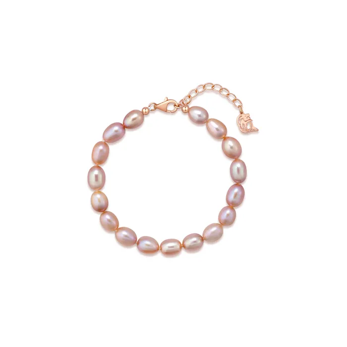 Purple Freshwater Pearl Bracelet WB00197 Pearly Lustre Bracelets