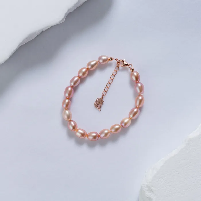 Purple Freshwater Pearl Bracelet WB00197 Pearly Lustre Bracelets