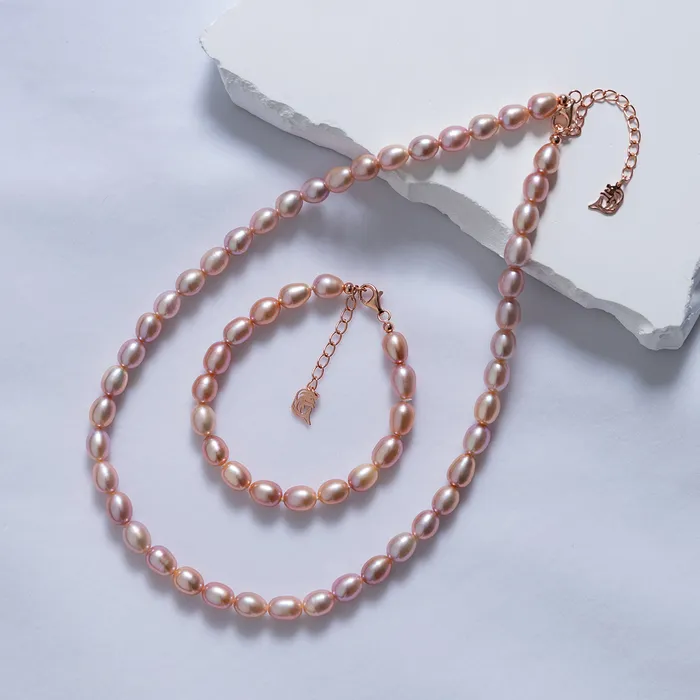 Purple Freshwater Pearl Bracelet WB00197 Pearly Lustre Bracelets