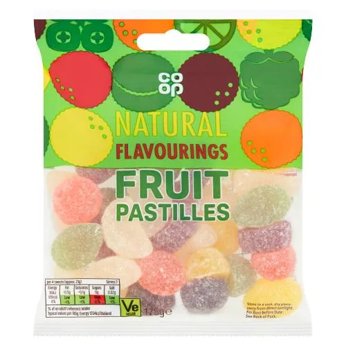 Ramsden International Earrings Co Op Fruit Pastilles 175g