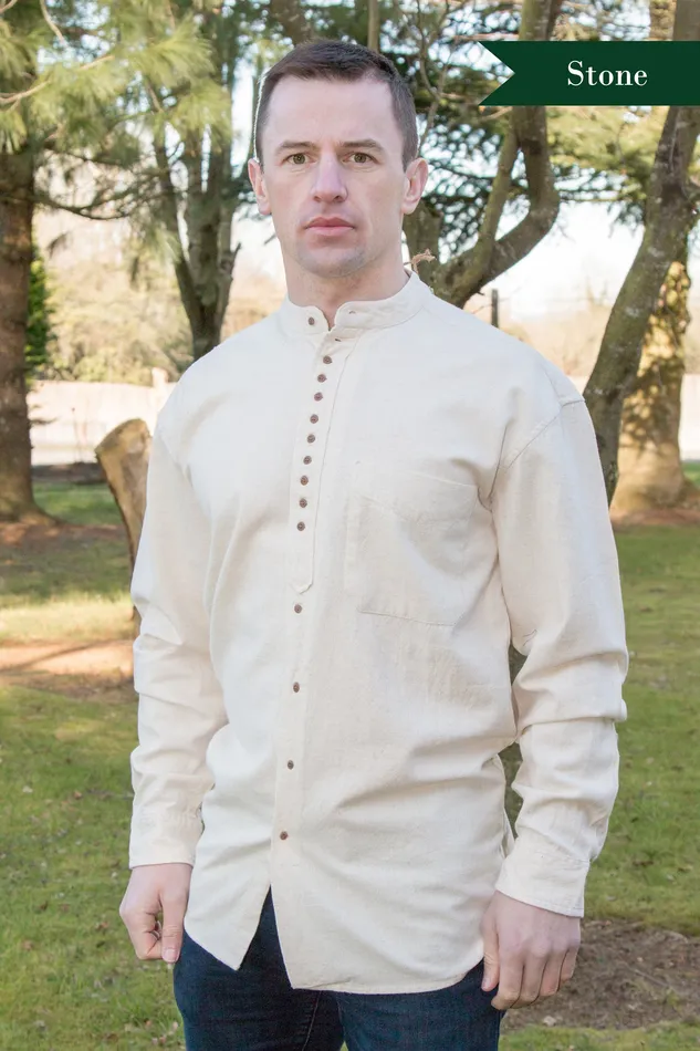 Rings Agency International Civilian Cotton Retro Irish Shirt Stone